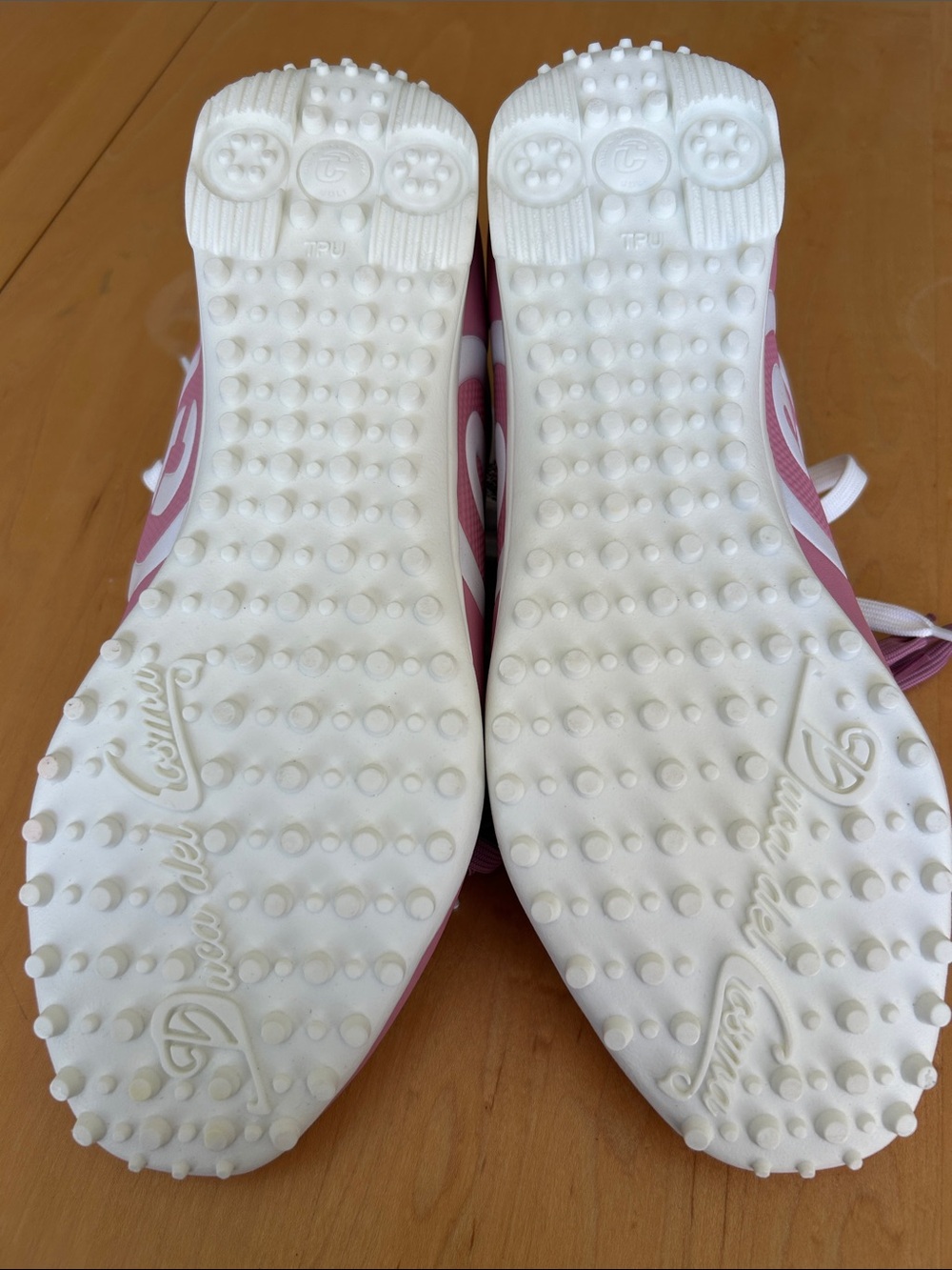 Duca Del Cosma Queenscup Waterproof Golf Shoes Women’s Sz 9.5 NWT Pink & White - Picture 7 of 12